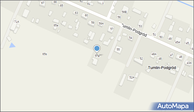 Tumlin-Podgród, Tumlin-Podgród, 57a, mapa Tumlin-Podgród