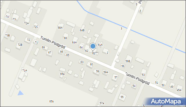 Tumlin-Podgród, Tumlin-Podgród, 61b, mapa Tumlin-Podgród