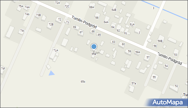 Tumlin-Podgród, Tumlin-Podgród, 65a, mapa Tumlin-Podgród