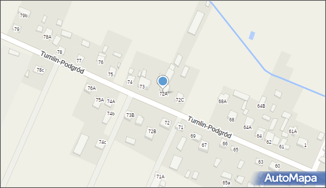 Tumlin-Podgród, Tumlin-Podgród, 72A, mapa Tumlin-Podgród