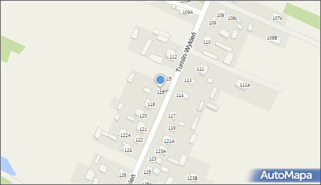 Tumlin-Wykień, Tumlin-Wykień, 116, mapa Tumlin-Wykień