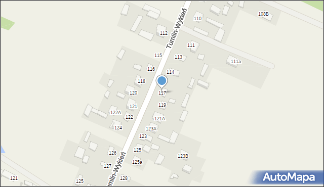 Tumlin-Wykień, Tumlin-Wykień, 117, mapa Tumlin-Wykień