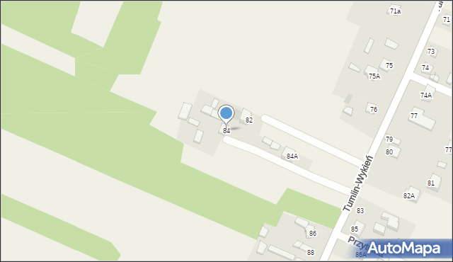 Tumlin-Wykień, Tumlin-Wykień, 84, mapa Tumlin-Wykień