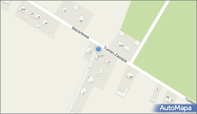 Tumlin-Zacisze, Tumlin-Zacisze, 11, mapa Tumlin-Zacisze