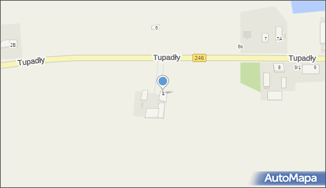 Tupadły, Tupadły, 4, mapa Tupadły