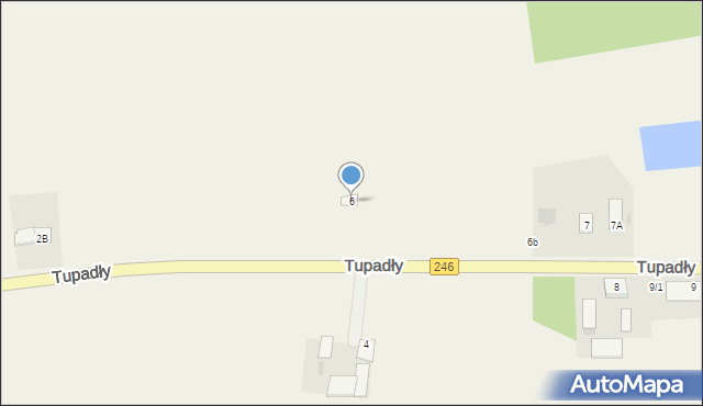 Tupadły, Tupadły, 6, mapa Tupadły