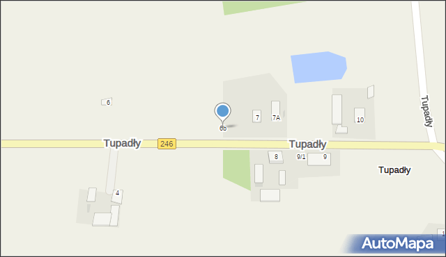 Tupadły, Tupadły, 6b, mapa Tupadły