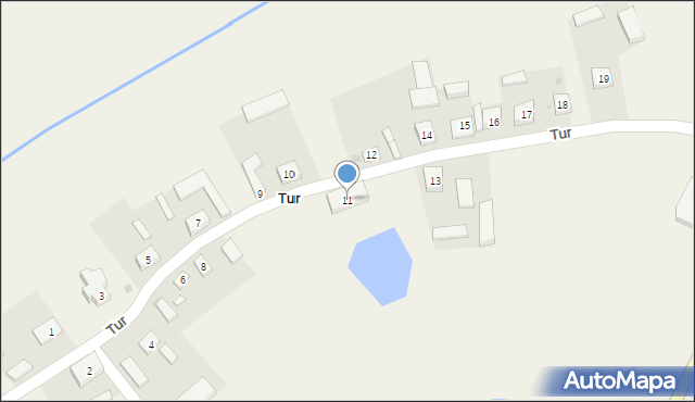 Tur, Tur, 11, mapa Tur