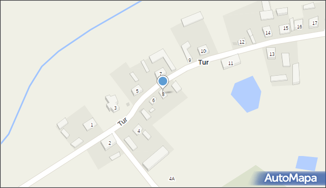 Tur, Tur, 8, mapa Tur