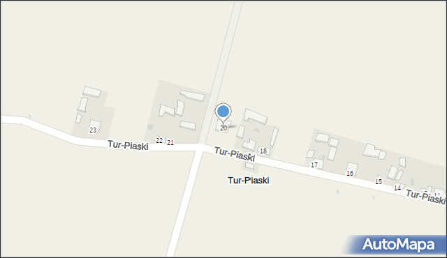 Tur-Piaski, Tur-Piaski, 20, mapa Tur-Piaski