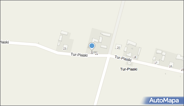 Tur-Piaski, Tur-Piaski, 22, mapa Tur-Piaski