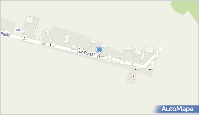 Tur-Piaski, Tur-Piaski, 5, mapa Tur-Piaski
