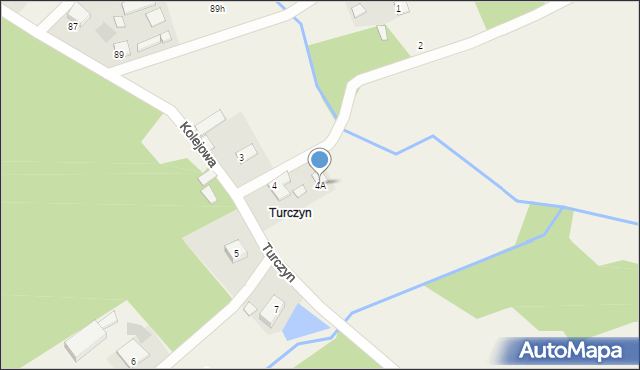Turczyn, Turczyn, 4A, mapa Turczyn