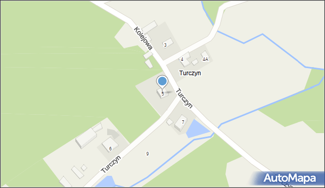 Turczyn, Turczyn, 5, mapa Turczyn