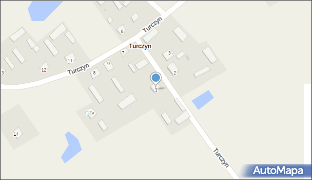 Turczyn, Turczyn, 1, mapa Turczyn