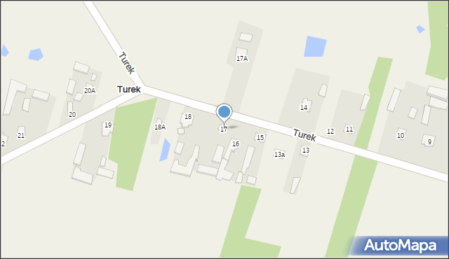 Turek, Turek, 17, mapa Turka
