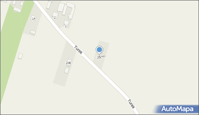 Turek, Turek, 20c, mapa Turka