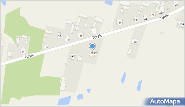 Turek, Turek, 31A, mapa Turka