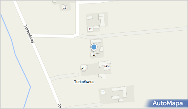 Turkołówka, Turkołówka, 13, mapa Turkołówka