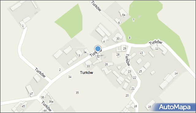 Turków, Turków, 32, mapa Turków