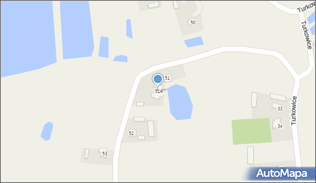 Turkowice, Turkowice, 51A, mapa Turkowice