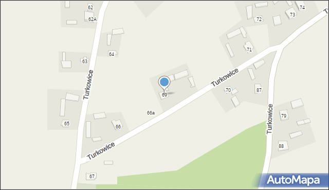 Turkowice, Turkowice, 69, mapa Turkowice