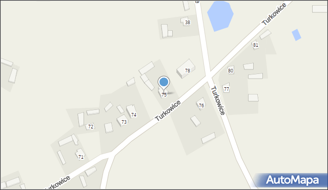 Turkowice, Turkowice, 75, mapa Turkowice