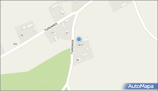 Turkowice, Turkowice, 79, mapa Turkowice