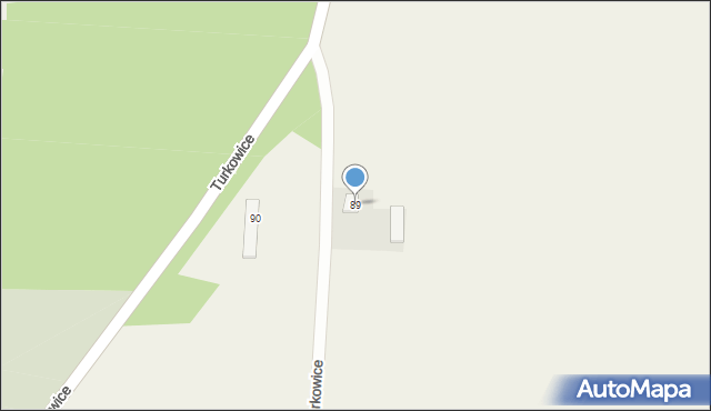 Turkowice, Turkowice, 89, mapa Turkowice