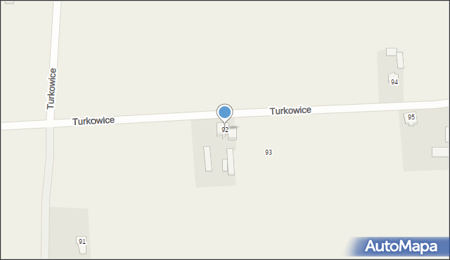 Turkowice, Turkowice, 92, mapa Turkowice