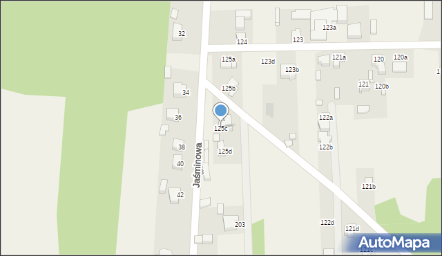 Turkowice, Turkowice, 125c, mapa Turkowice