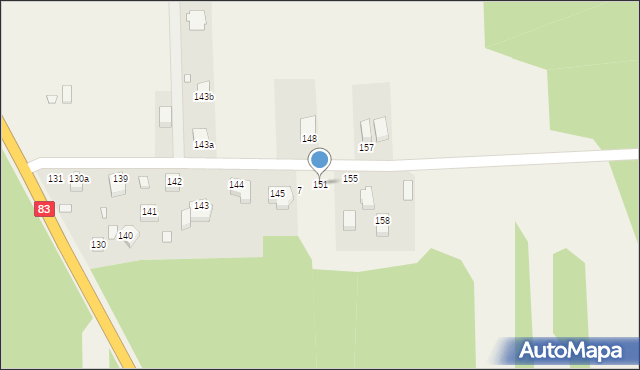 Turkowice, Turkowice, 151, mapa Turkowice