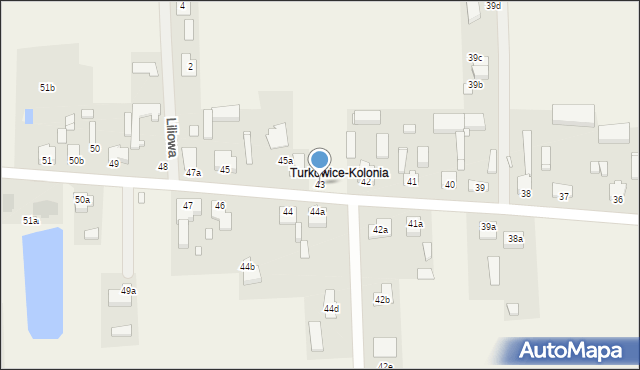 Turkowice, Turkowice, 43, mapa Turkowice