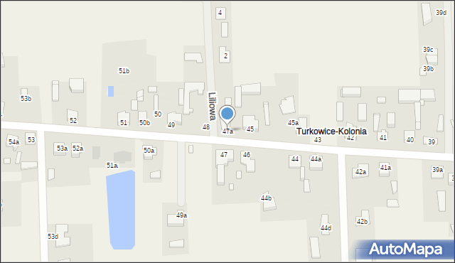 Turkowice, Turkowice, 47a, mapa Turkowice