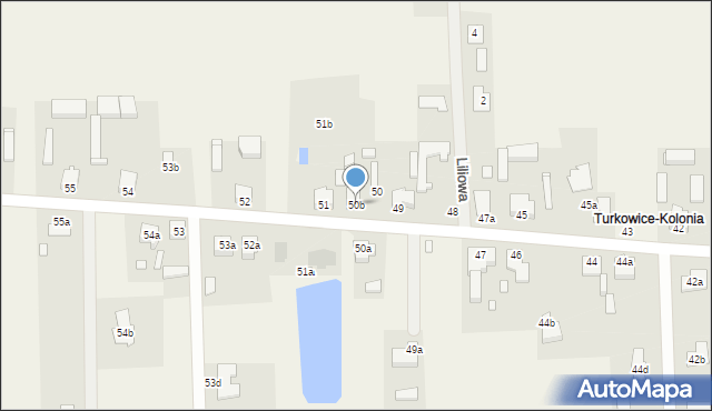Turkowice, Turkowice, 50b, mapa Turkowice