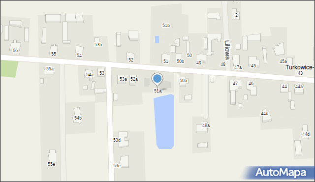 Turkowice, Turkowice, 51a, mapa Turkowice