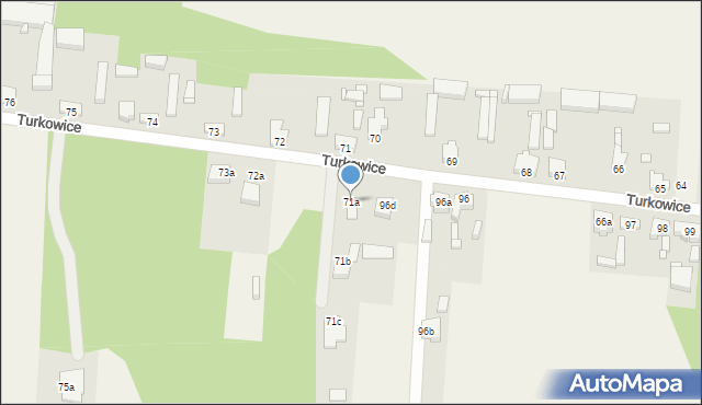 Turkowice, Turkowice, 71a, mapa Turkowice