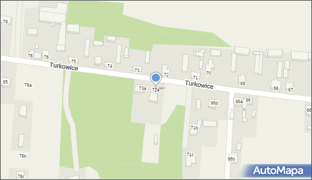 Turkowice, Turkowice, 72a, mapa Turkowice