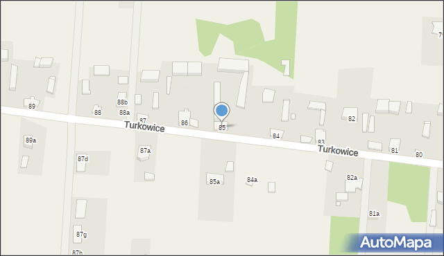 Turkowice, Turkowice, 85, mapa Turkowice