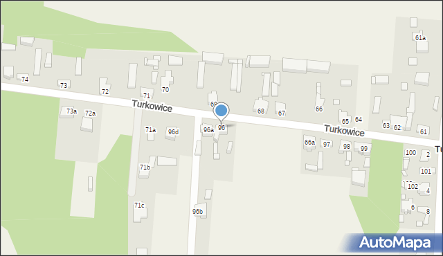 Turkowice, Turkowice, 96, mapa Turkowice