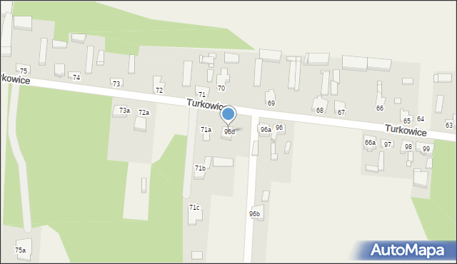 Turkowice, Turkowice, 96d, mapa Turkowice