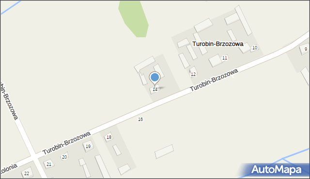 Turobin-Brzozowa, Turobin-Brzozowa, 14, mapa Turobin-Brzozowa