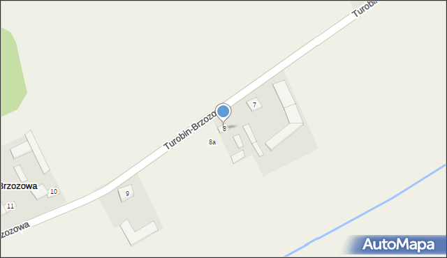 Turobin-Brzozowa, Turobin-Brzozowa, 8, mapa Turobin-Brzozowa