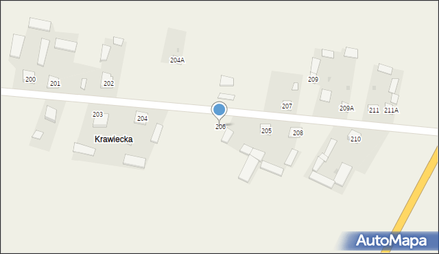 Turów, Turów, 206, mapa Turów