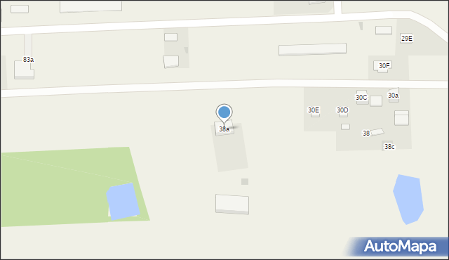 Turów, Turów, 38a, mapa Turów