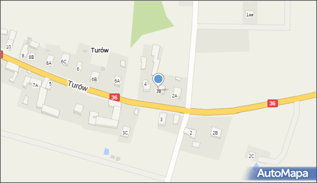 Turów, Turów, 3B, mapa Turów