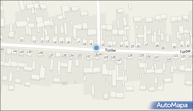 Turów, Turów, 131, mapa Turów