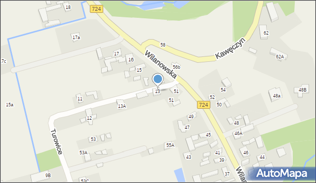 Turowice, Turowice, 13, mapa Turowice