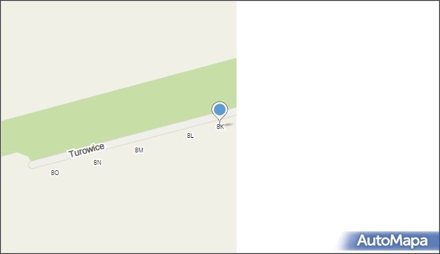 Turowice, Turowice, 8K, mapa Turowice