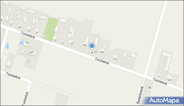 Turowice, Turowice, 9, mapa Turowice